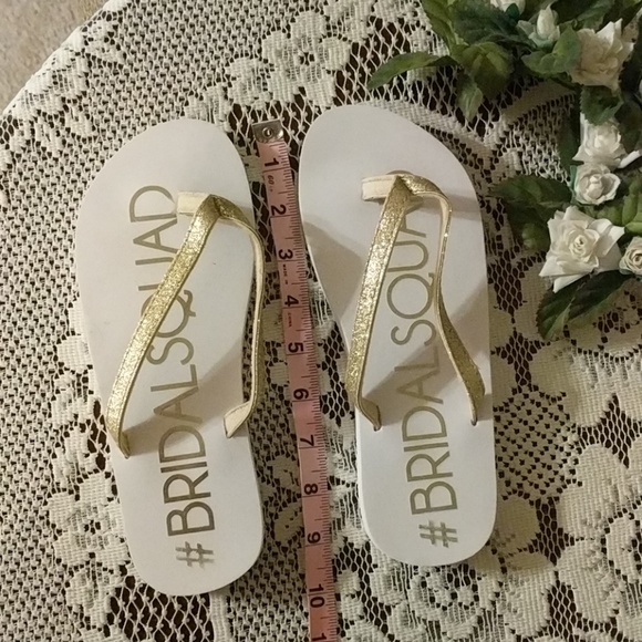 bride squad flip flops